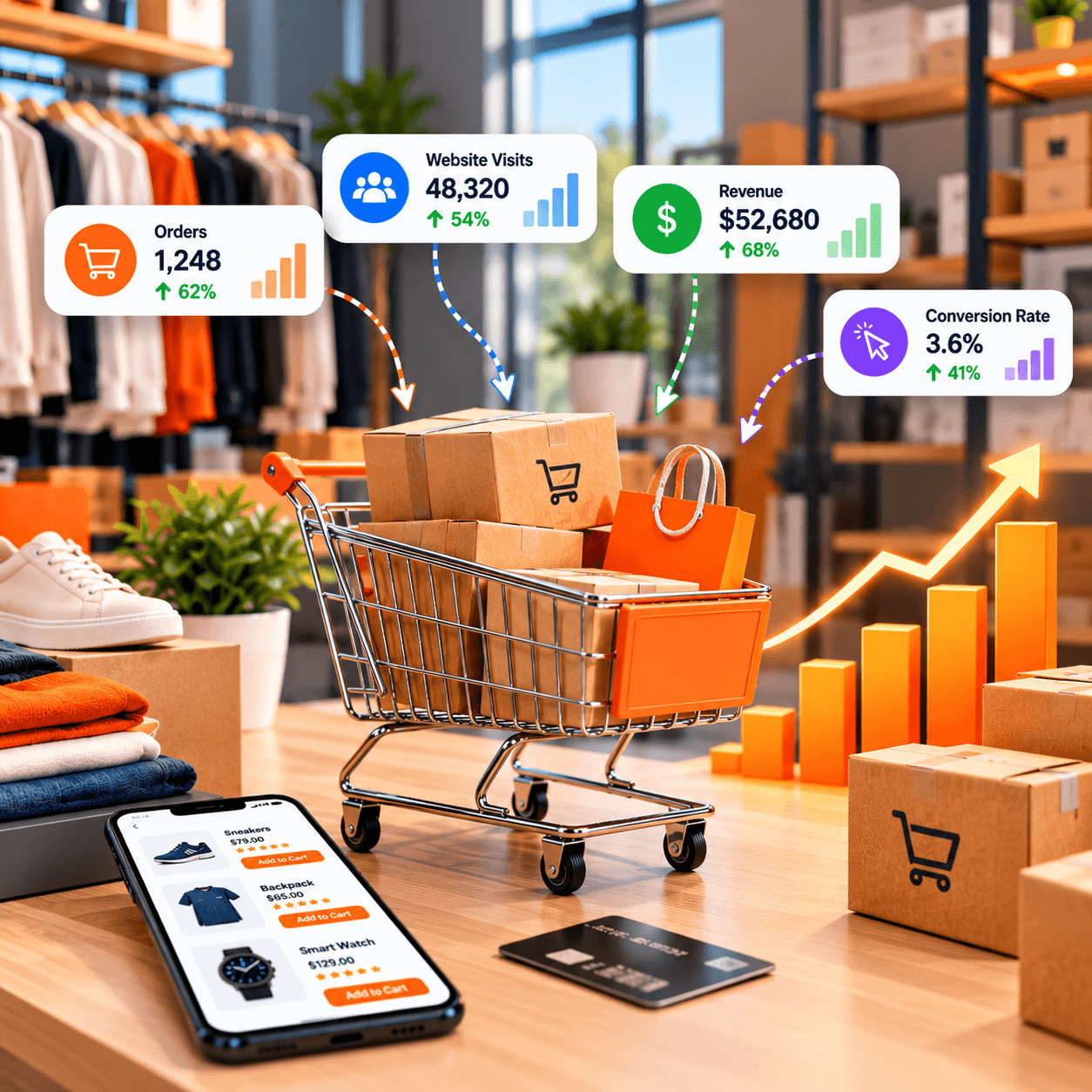 An online shopping experience