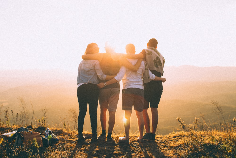 A family together outdoors